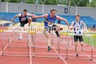 Mens under-20s 100 metres hurdles, Northern Senior and Under-20s Champs., SportsCity, Manchester. Photo: David T. Hewitson/Sports for All Pics